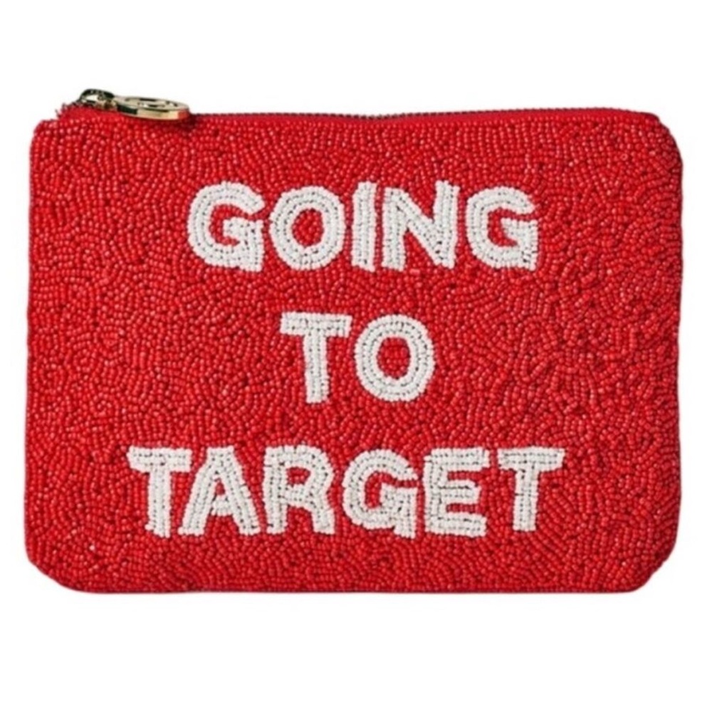 Red Beaded Pouch by Kate Spade